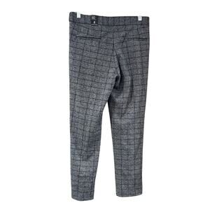 NWT Amanda + Chelsea Alex Pant Size 8 Gray Plaid Stretch Ankle Pants
